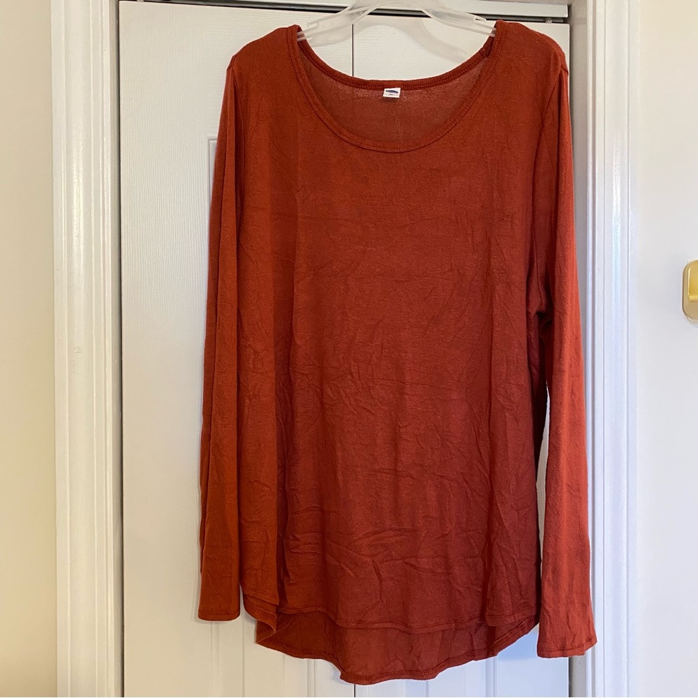 Red Long-Sleeved Shirt